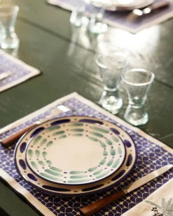 Assiette à dessert Aura - Outremer