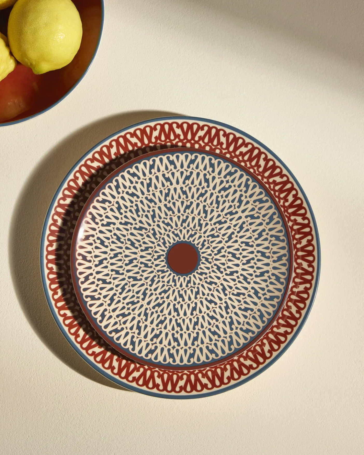 Assiette à dessert Sarah - Carmin