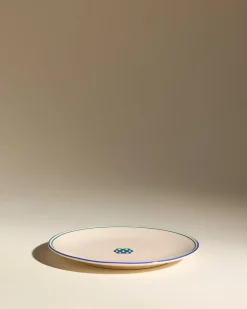 Assiette plate Reflet - Outremer
