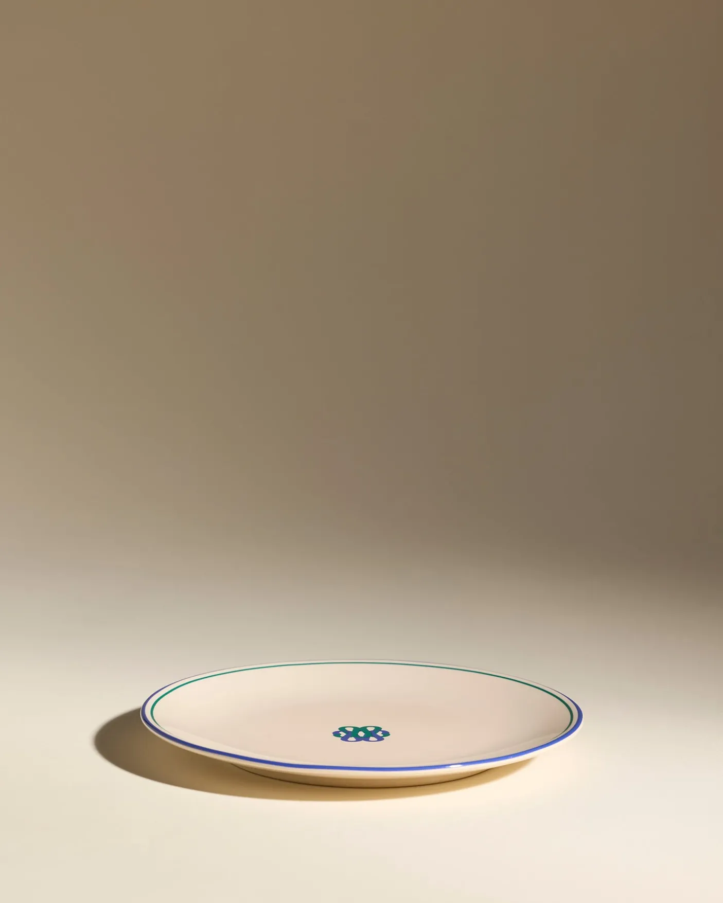 Assiette plate Reflet - Outremer