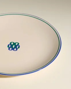 Assiette plate Reflet - Outremer