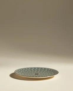 Assiette plate Sarah - Bleu Sarah