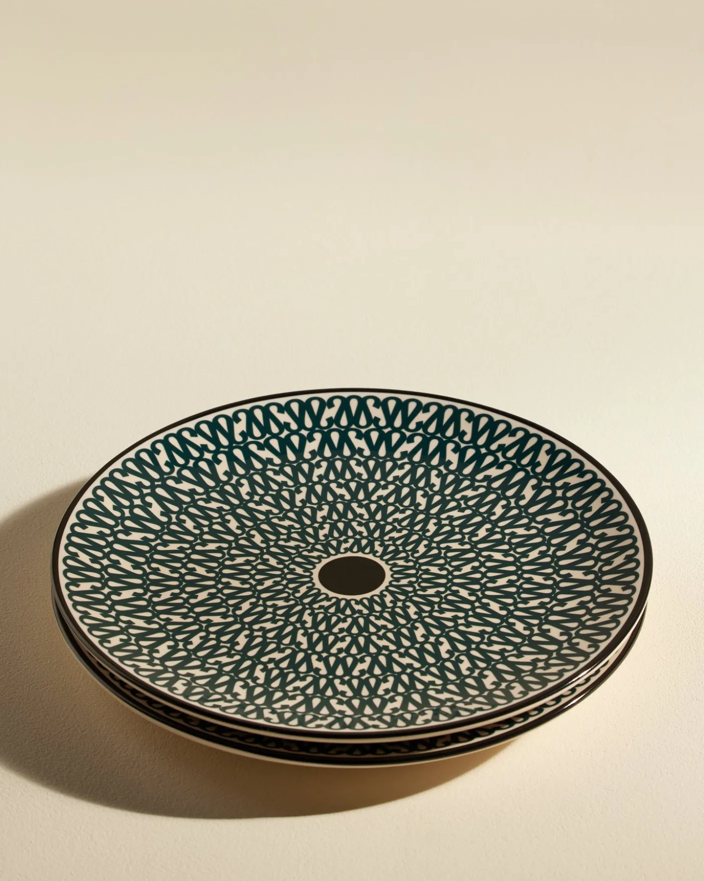 Assiette plate Sarah - Bleu Sarah