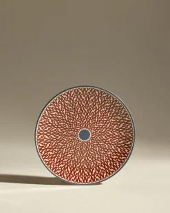 Assiette plate Sarah - Carmin