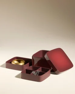 Boîte à bijoux Oscar - Carmin