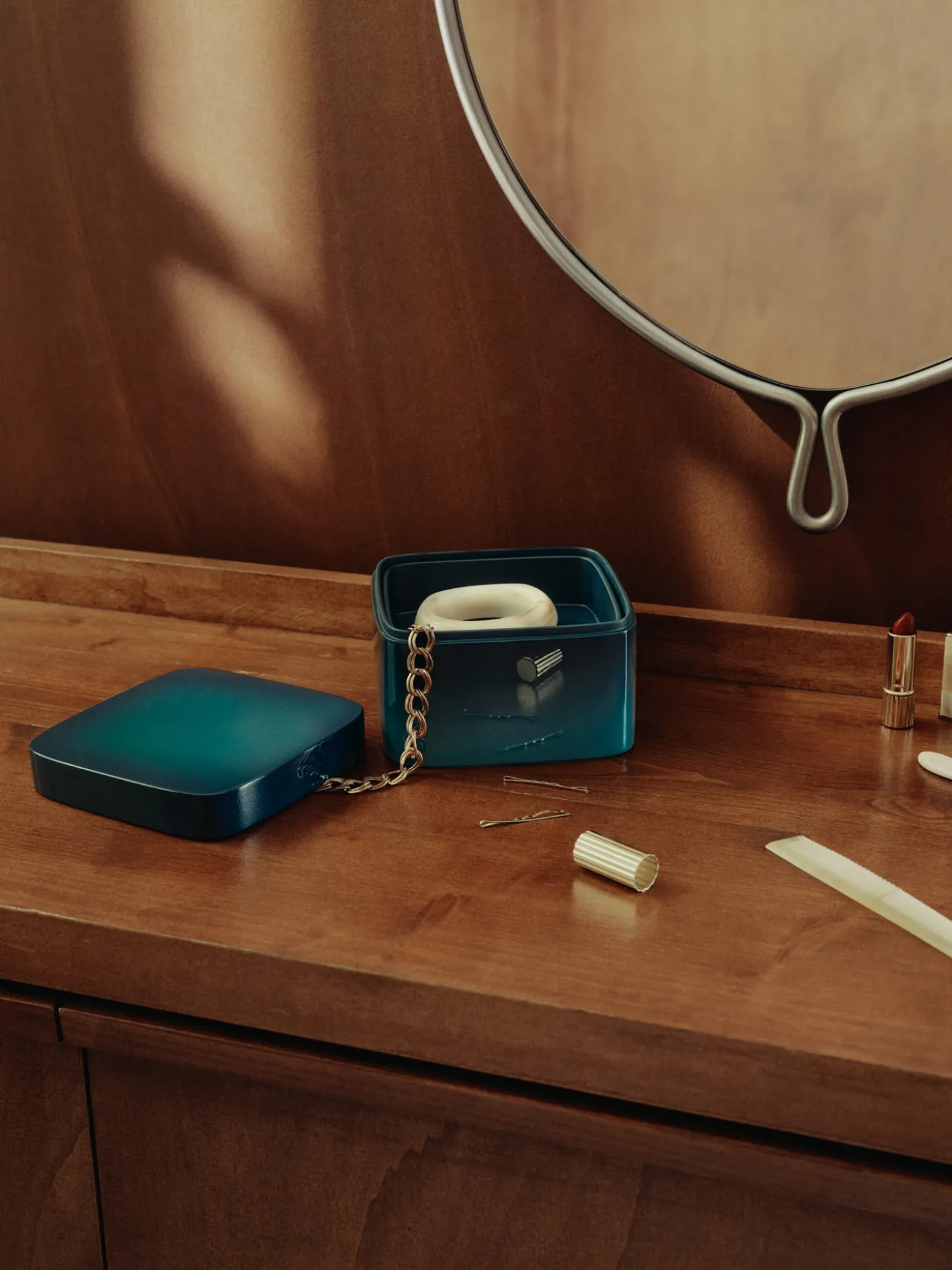 Boîte à bijoux Oscar - Carmin