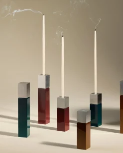 Bougeoir Oscar - Bleu Sarah