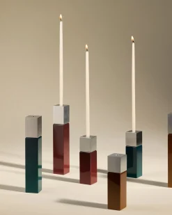 Bougeoir Oscar - Carmin