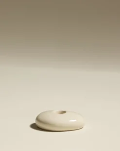 Bougeoir Stone - Ecru