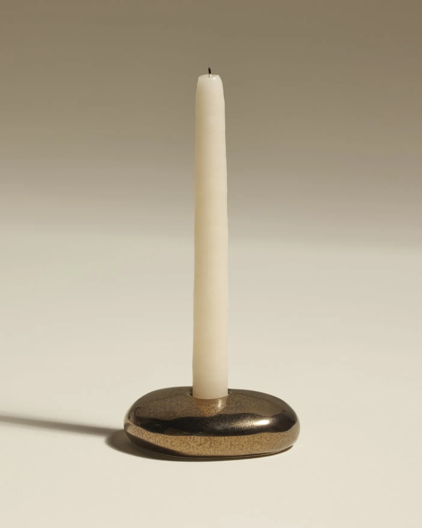 Bougeoir Stone - Mordoré