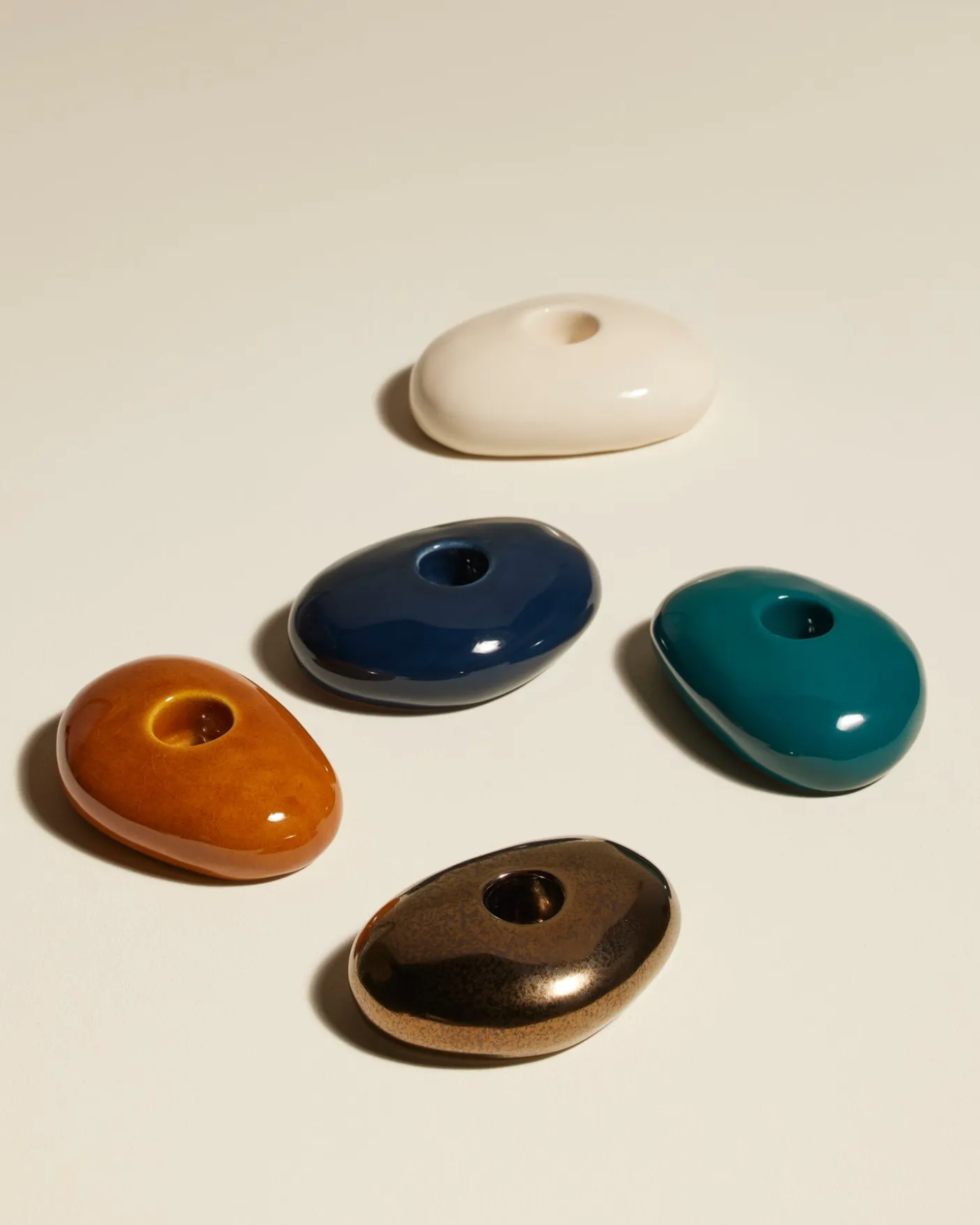 Bougeoir Stone - Mordoré