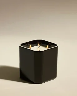 Bougie Facettes - Ambre Noire