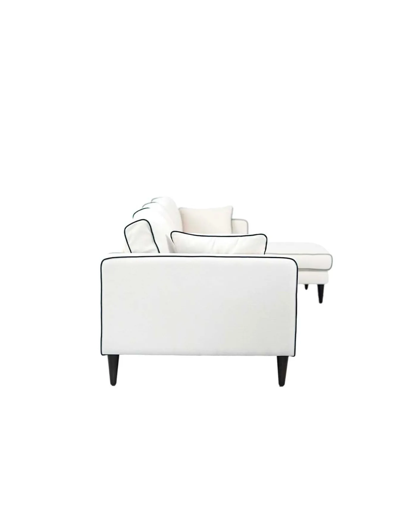 Canapé d'angle droit Noa - Blanc