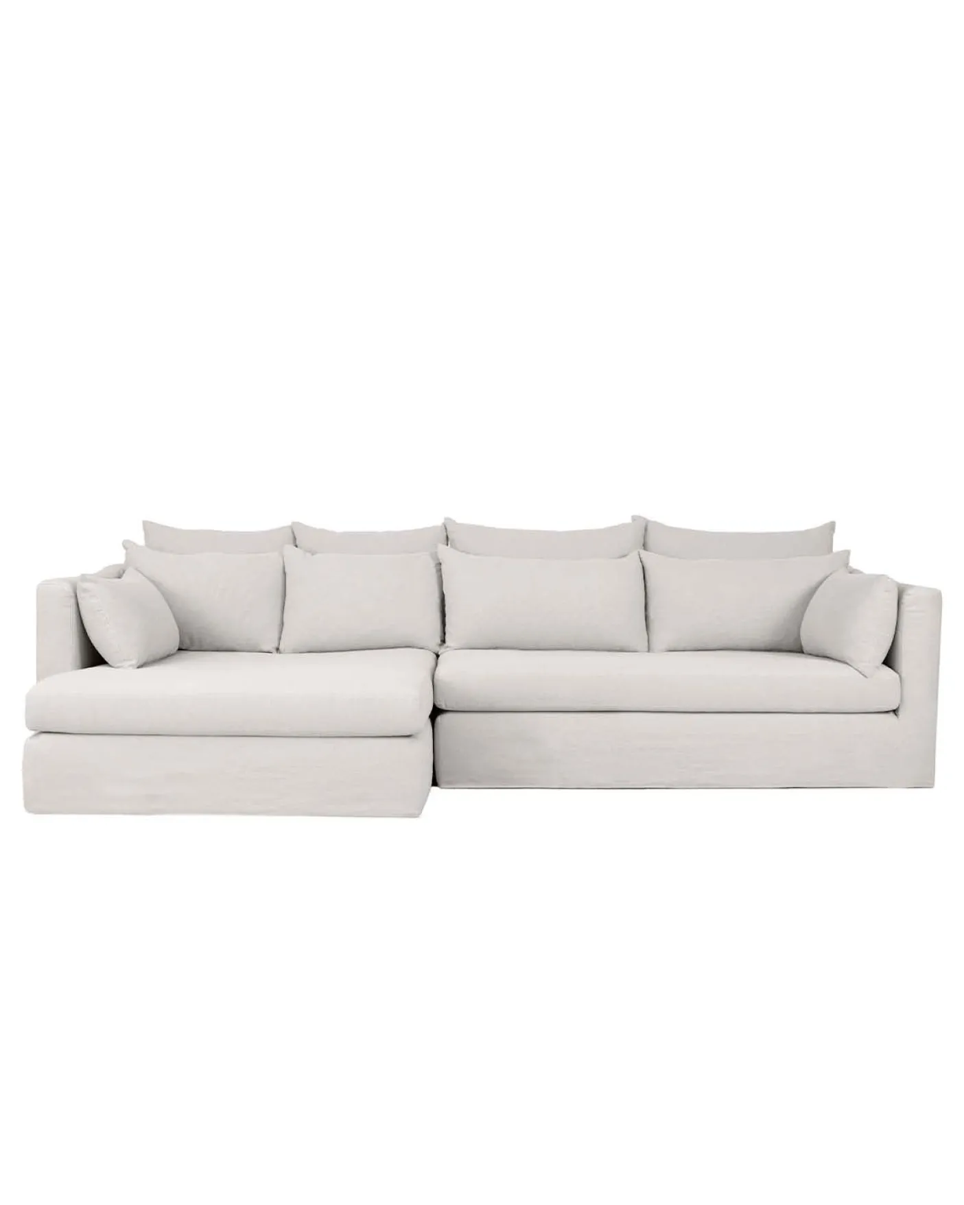 Canapé d'angle SuperBox - Angle à gauche - Gris clair