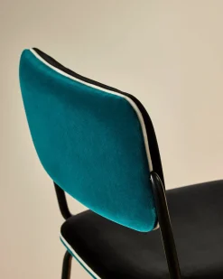 Chaise de bar Double Jeu - Bleu Sarah