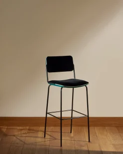 Chaise de bar Double Jeu - Bleu Sarah