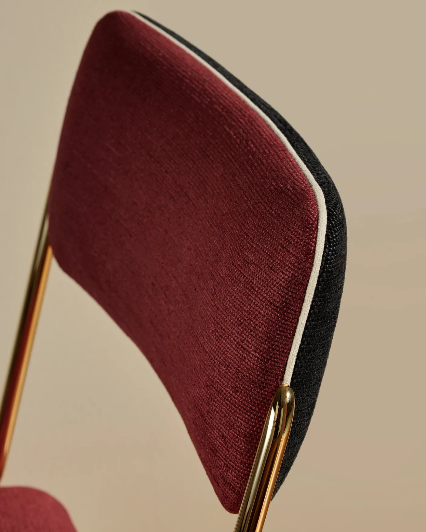 Chaise Double Jeu - Doré / Cassis