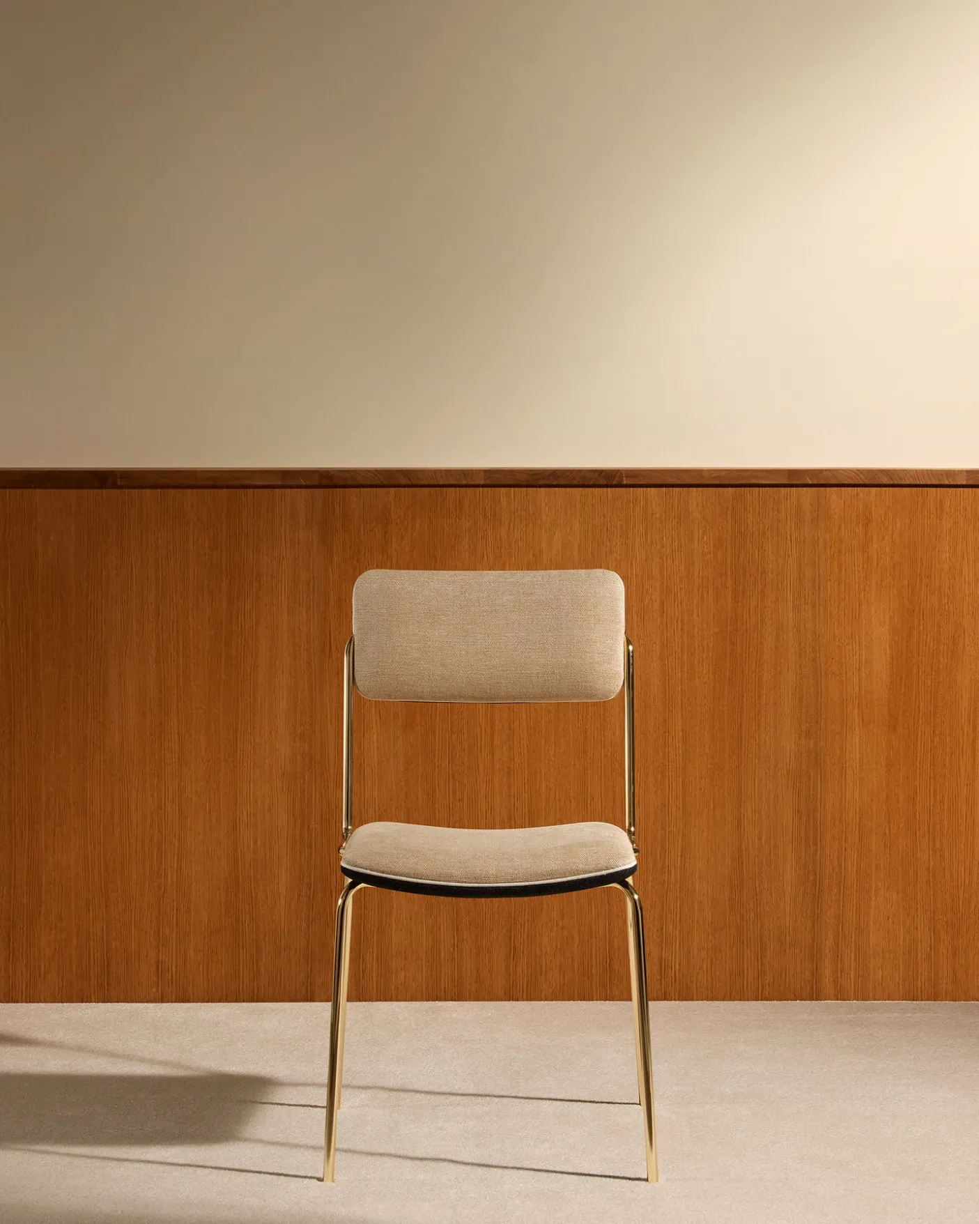 Chaise Double Jeu - Doré / Lin