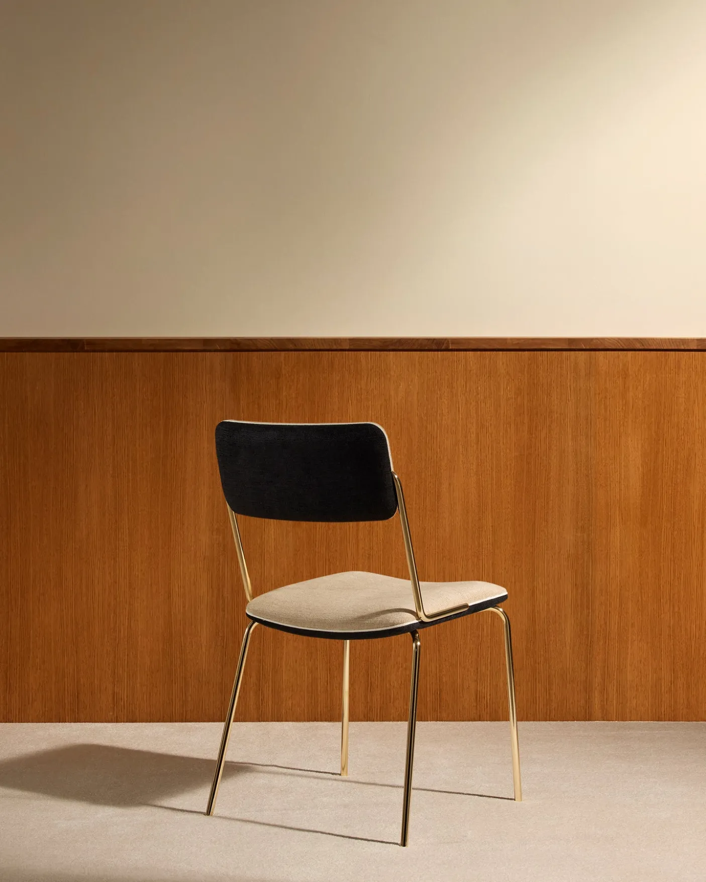 Chaise Double Jeu - Doré / Lin