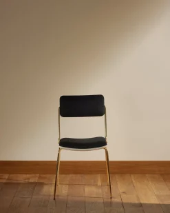 Chaise Double Jeu - Doré / Noir