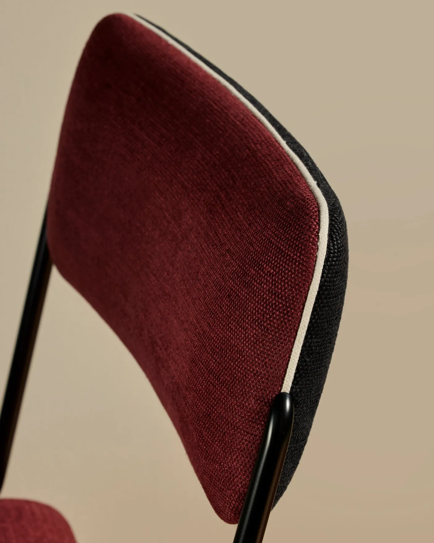 Chaise Double Jeu - Noir / Cassis