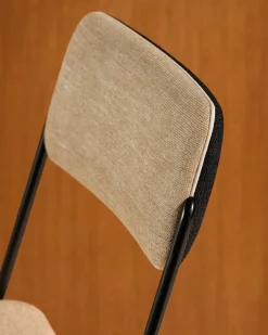 Chaise Double Jeu - Noir / Lin