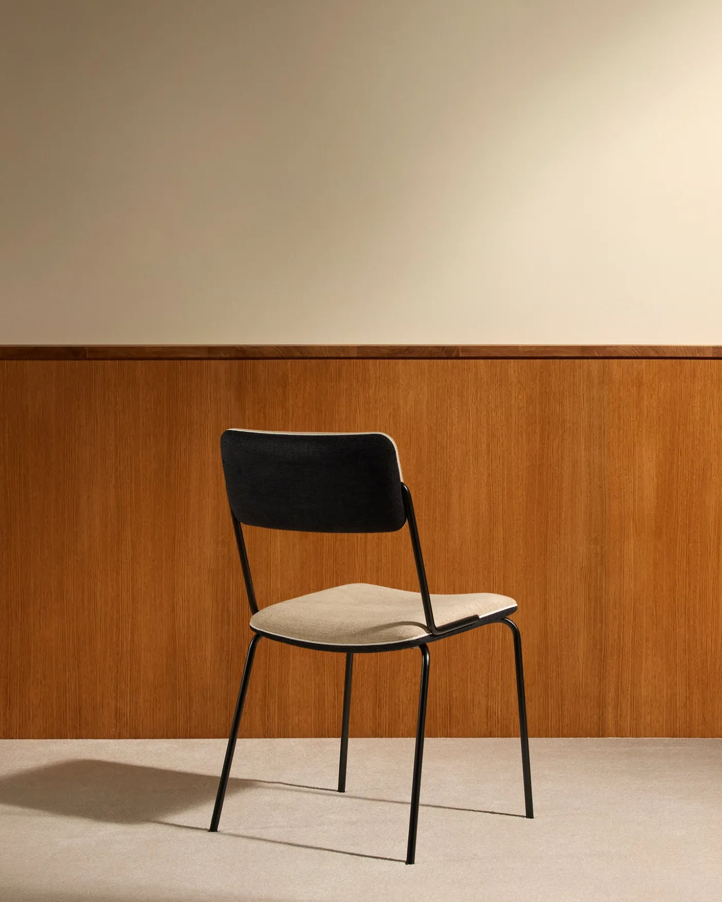 Chaise Double Jeu - Noir / Lin