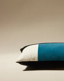 Coussin Echec et Mat - Bleu Sarah