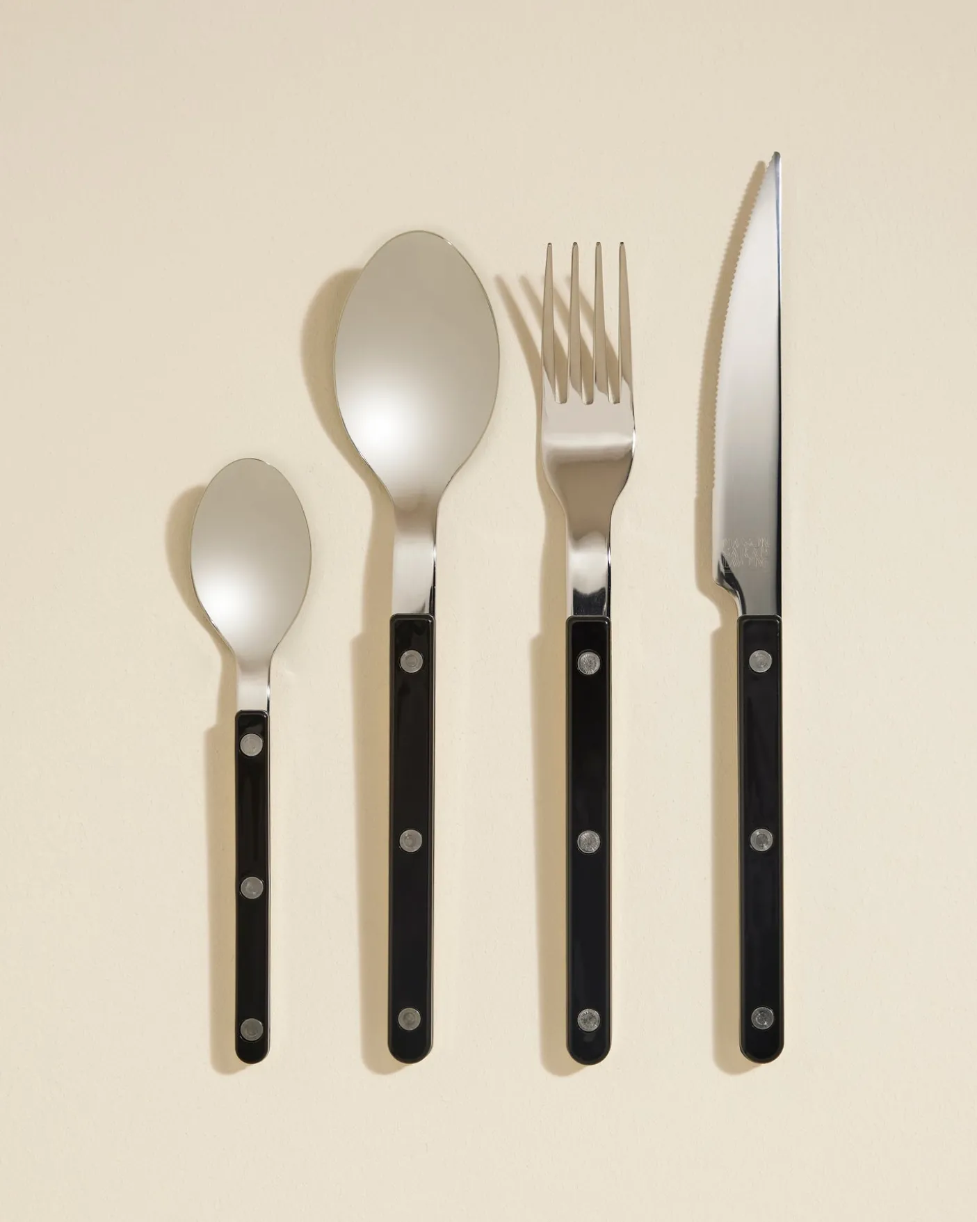 Cuillère à soupe Sabre - Noir / Ivoire