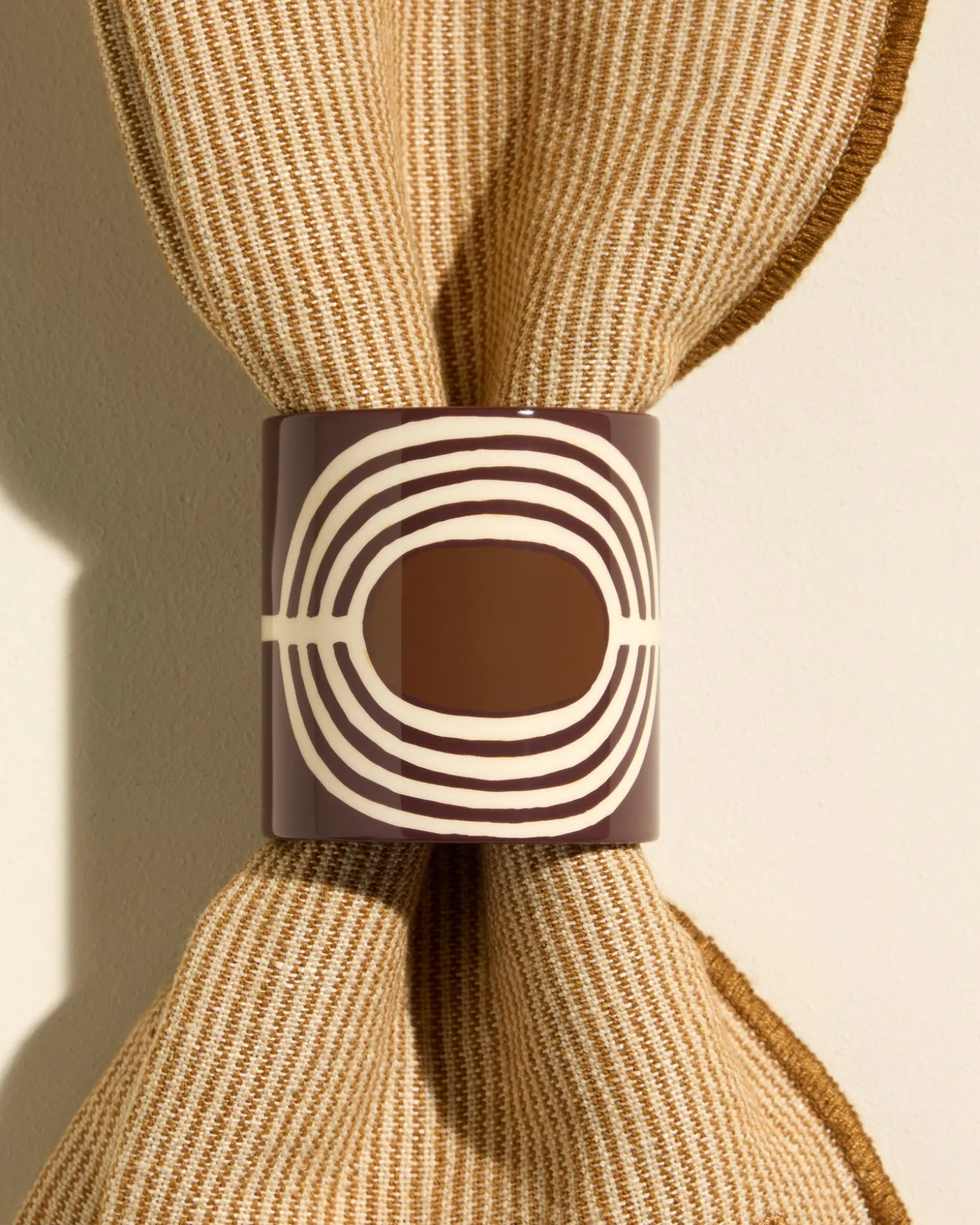 Duo rond de serviette Mirage - Carmin