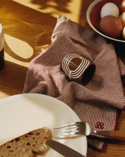 Duo rond de serviette Mirage - Carmin