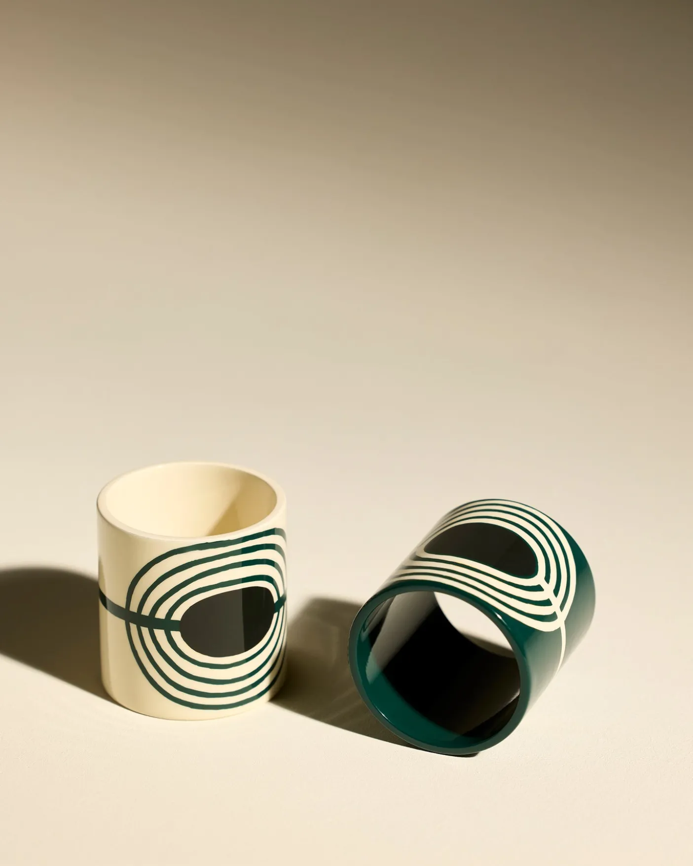 Duo rond de serviette Mirage - Thé de Chine