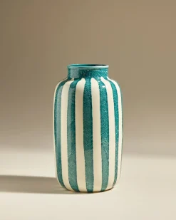 Grand vase décoratif Riviera - Bleu Sarah