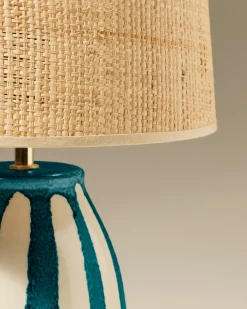 Lampe de table Palmaria - Bleu Sarah