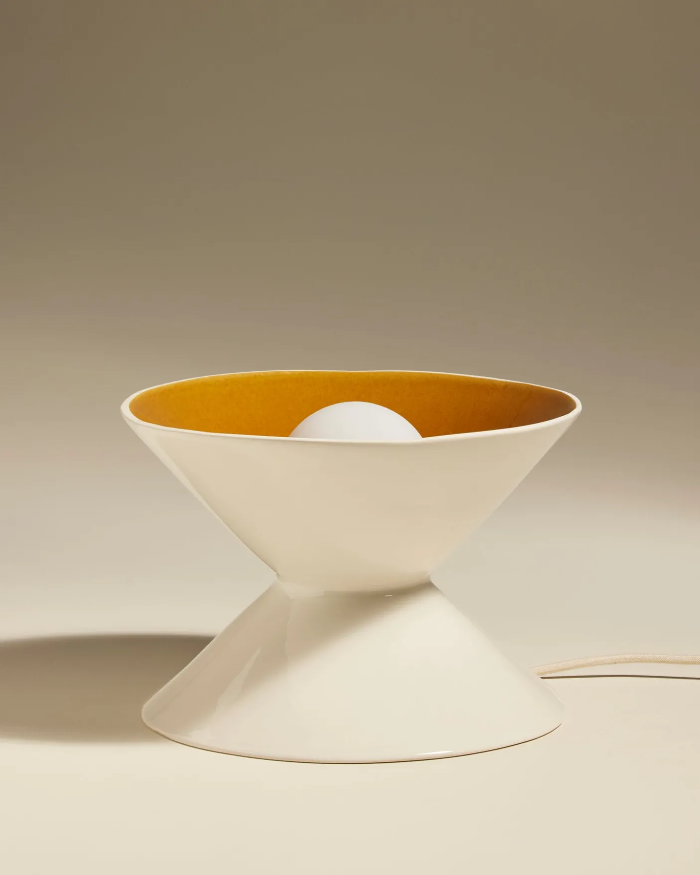 Lampe de table Sablier - Fauve