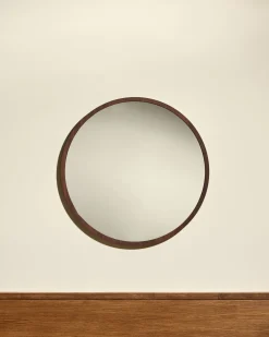 Miroir Bulle - Noyer