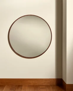 Miroir Bulle - Noyer