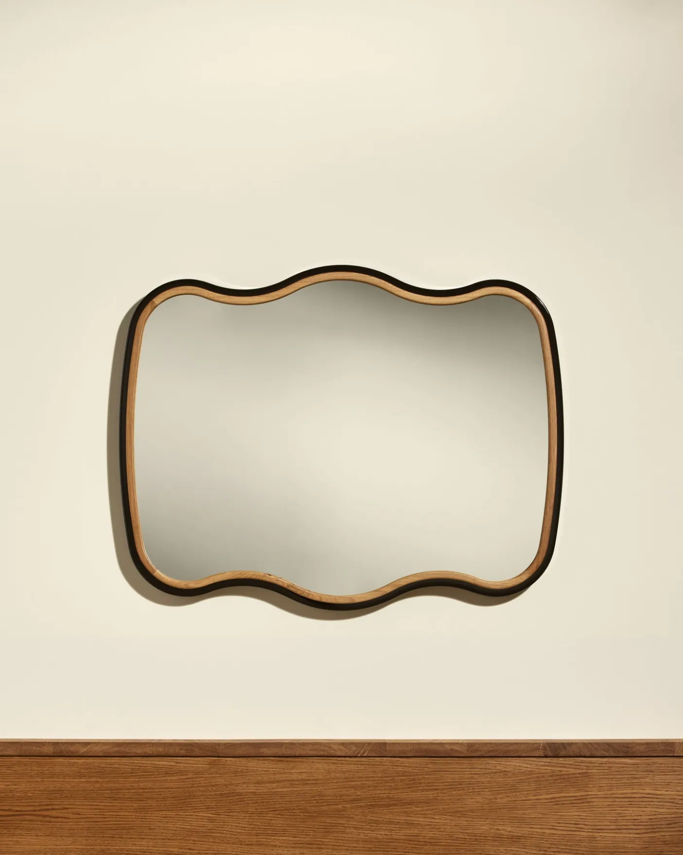 Miroir Noto 3 Vagues - Noir