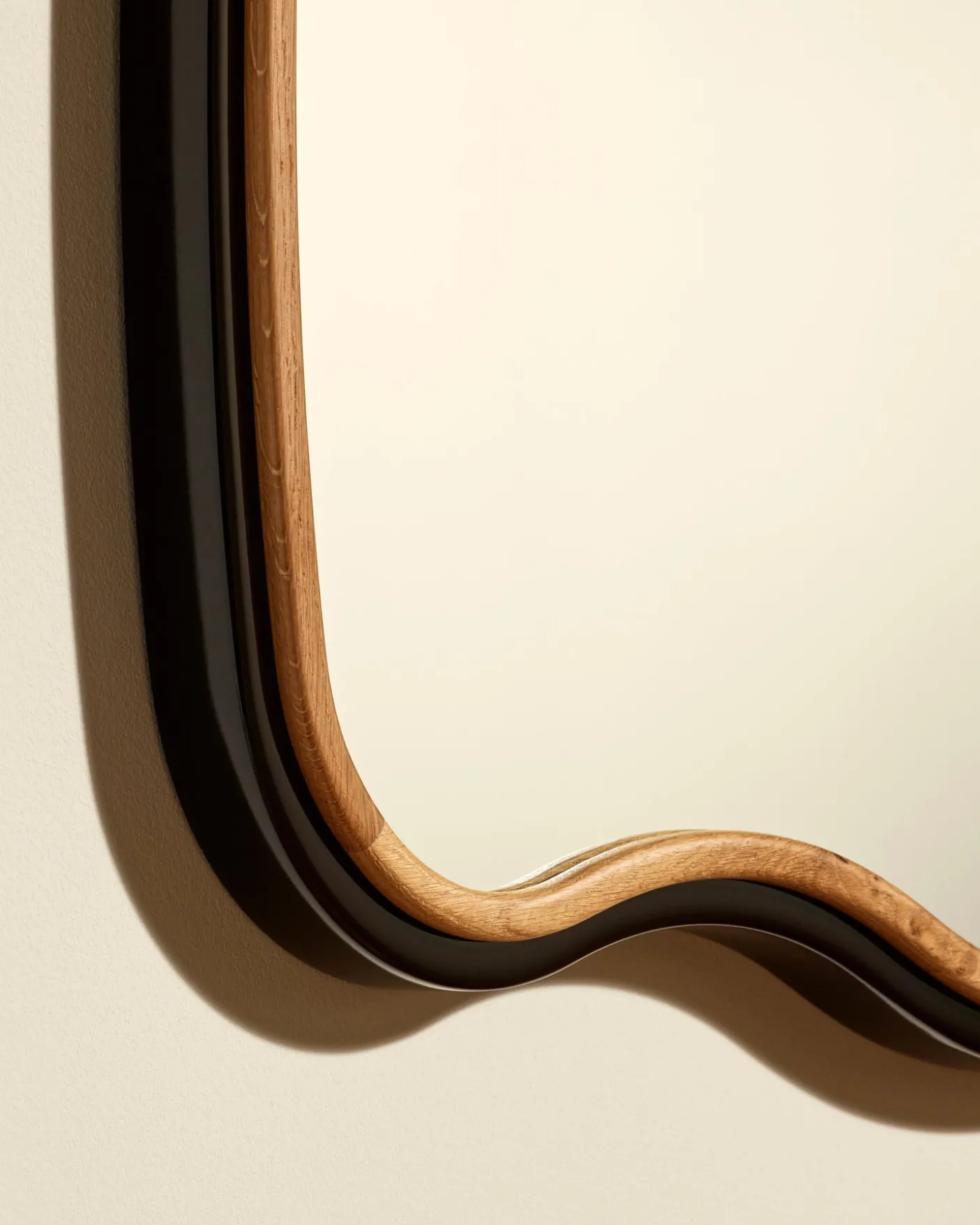 Miroir Noto 3 Vagues - Noir