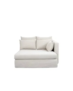 Méridienne SuperBox - Accoudoir droite - Gris clair