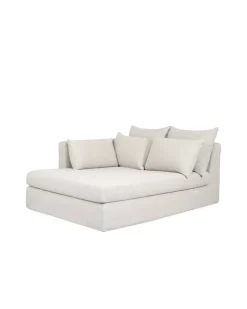 Méridienne SuperBox - Accoudoir gauche - Gris clair