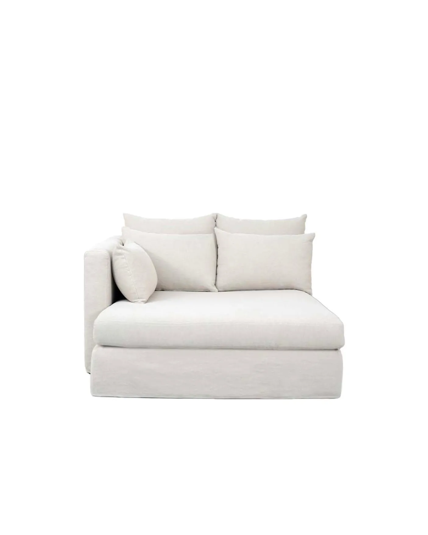 Méridienne SuperBox - Accoudoir gauche - Gris clair