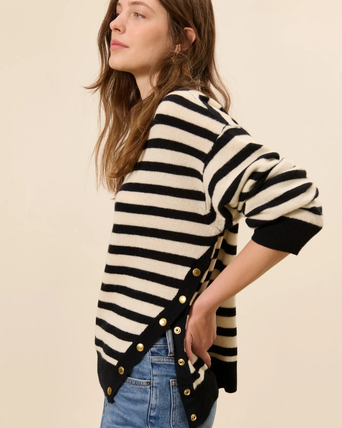 Pull Ranelagh - Ecru/Noir