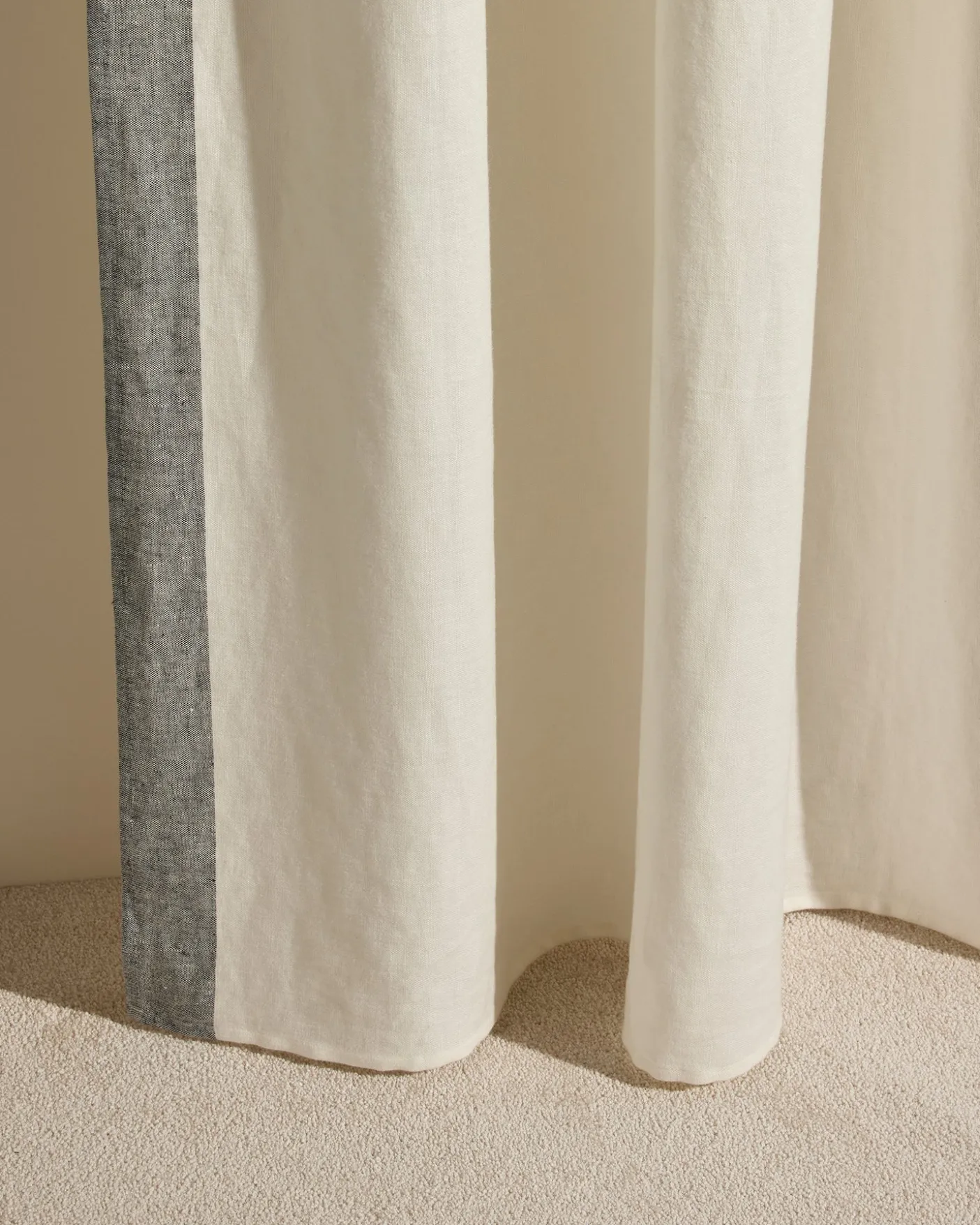 Rideau Ava Bande Tissée - Jasmin