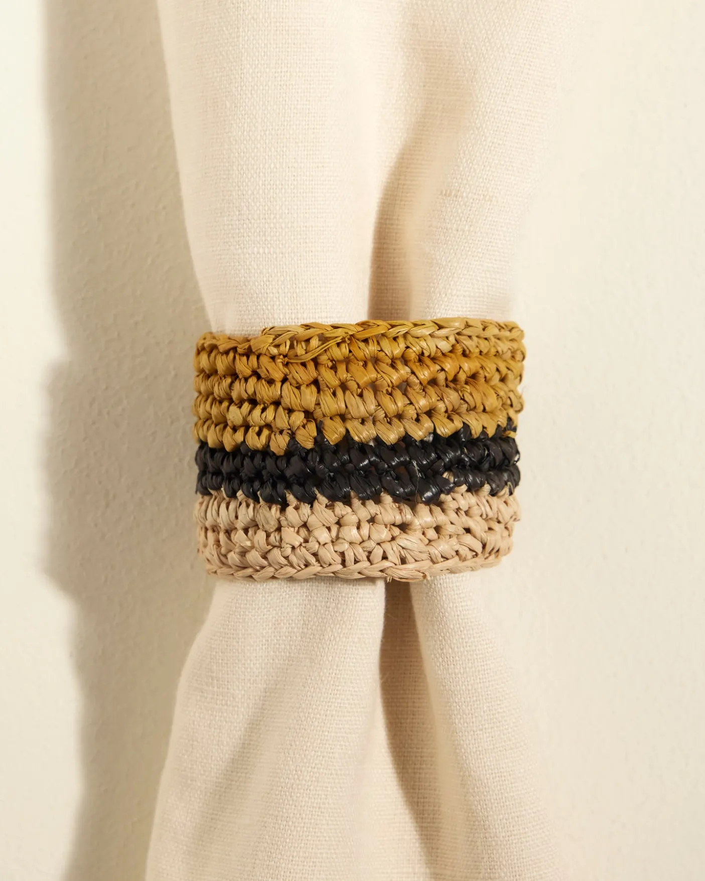 Rond de serviette Globe - Safran