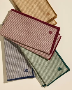 Serviette de table tempo - Carmin