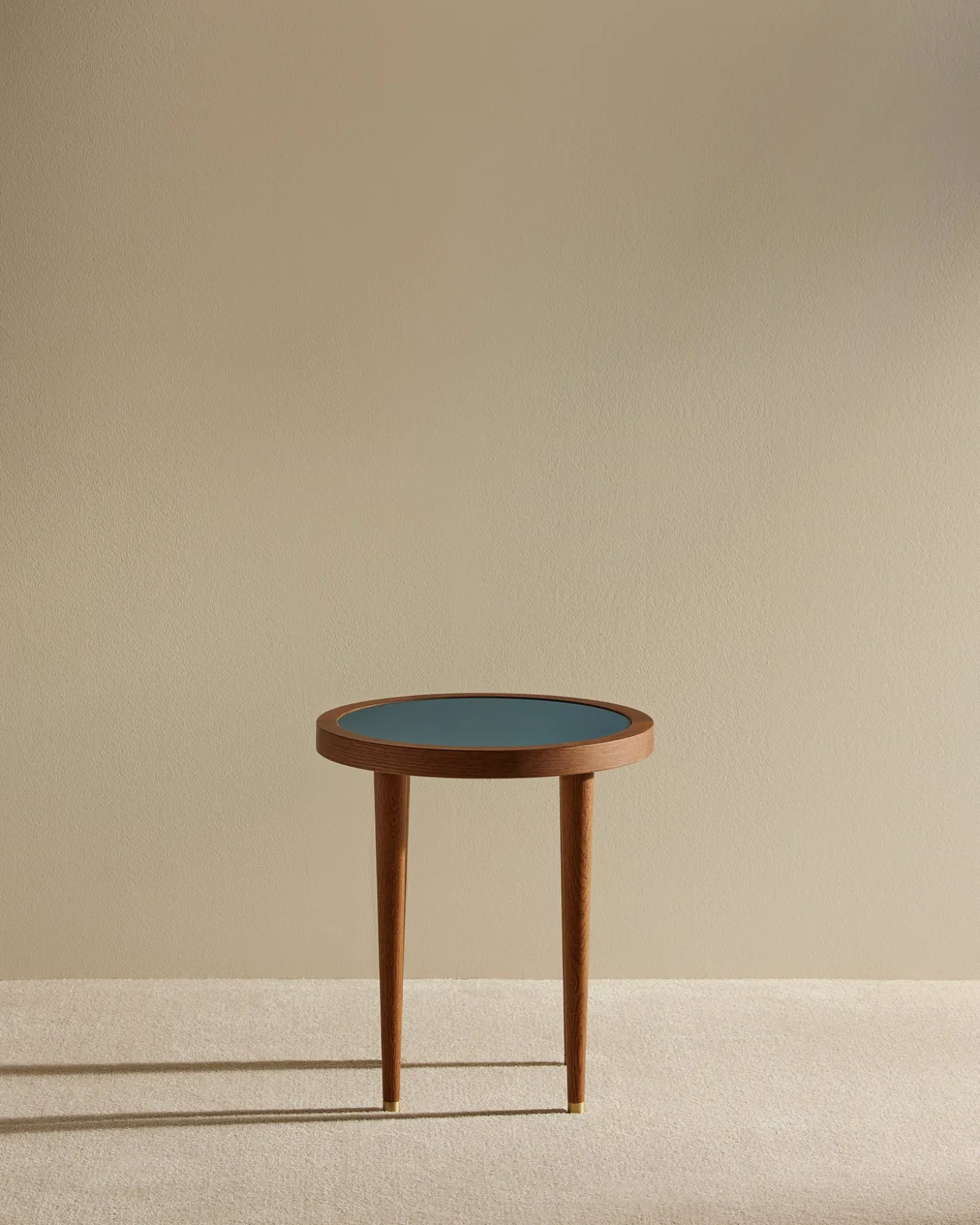 Table basse ronde Puzzle - Bleu Sarah