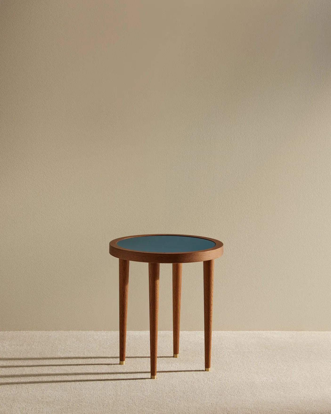 Table basse ronde Puzzle - Bleu Sarah