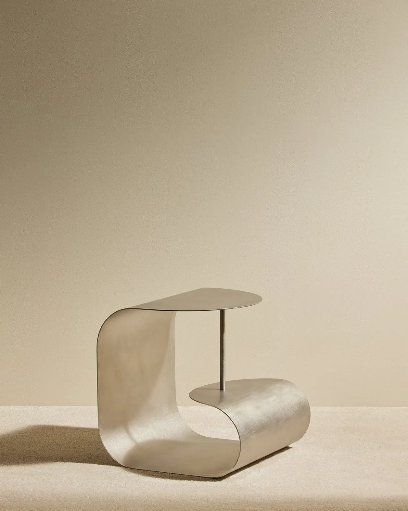 Table d'appoint Gégé - Inox brossé