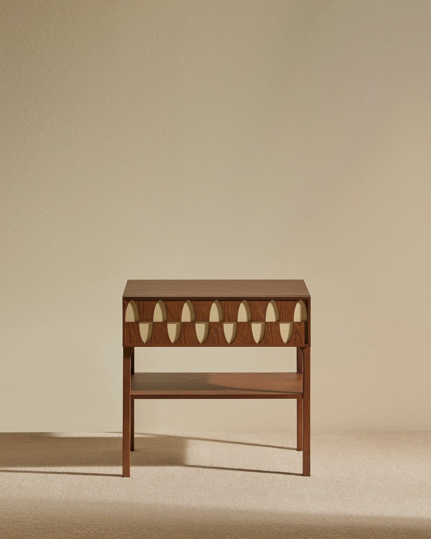 Table de chevet Ecailles - Noyer